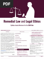 (Batch 1) Remedial Law and Ethics Syllabus-Based EREVIEWER 2024