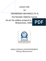 Engg - Mechanics 2nd Sem