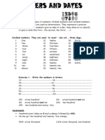 Numbers-And-Dates-Lesson Page 1