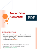 Subject-Verb Agreement