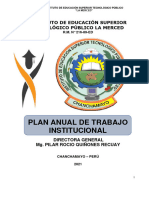 Plan Anual de Trabajo Institucional - La Merced