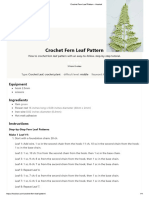 Crochet Fern Leaf Pattern - Hookok