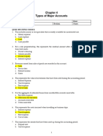 Quizzes Chapter 4 Types of Major Accounts. Key