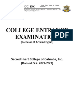 College Entrance Examination 2022