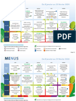 Menus Scolaires - Janvier-Fevrier 2024