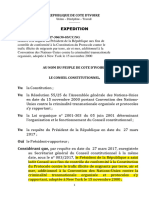 Republique de Cote D'Ivoire: Union - Discipline - Travail