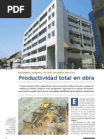 Productividad Total en Obra