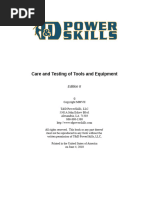 Care and Testing of Tools and Equipment