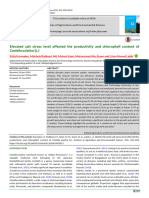 Elevated Salt Stress Level Affected The Productivity and Chlorophyll Content of Centella Asiatica (L.)