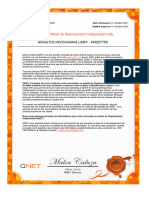 QNET IR Certificate