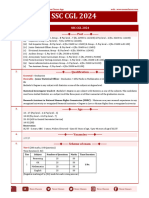 SSC CGL 2024 Notification Summmary