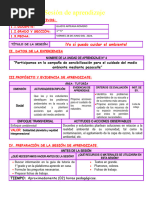 Sesión Tutoria Yo Sí Puedo Cuidar Mi Ambiente