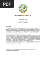 DESTILACION DE GUARAPO DE CAÑA Informe (1) Final