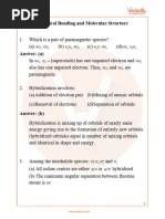 NEET Chemical Bonding and Molecular Structure Important Questions