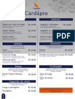 Cardápio Comfort - Docx Word