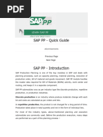 SAP PP Overview