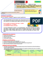 SESION DE APRENDIZAJE Sucesos Seguros Posibles e Imposibles.