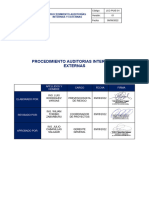 4.7. Procedimiento de Auditorias Internas y Externas