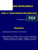 Conferencia 2 Trastornos Metabólicos. Arteriosclerosis