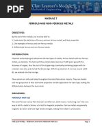 Mse Lec Module 6 Ferrous and Non Ferrous Metals