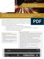 U7720 - High-Performance Networking Satellite Modem/Router: Application and Uses Features and Benefits