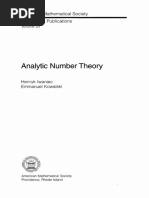 Analytic Number Theory