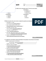 Unit 9 Written Quiz: Total Score