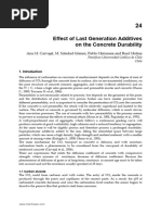 Effect of Last Generation Additives On The Concrete Durability