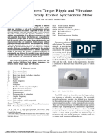 Symbiosis Between Torque Ripple and Vibrations of Large Electrically Excited Synchronous Motor