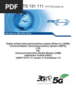 ETSI TS 131 111: Technical Specification