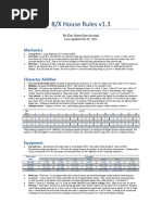 BX House Rules v1.3