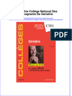 Gériatrie Collège National Des Enseignants de Gériatrie Full Chapter Download PDF