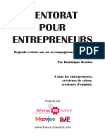 Mentorat Pour Entrepreneurs. Regards Croises Sur Un Accompagnement Innovant VF