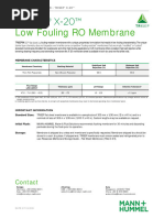 X 20 Flat Sheet Membrane