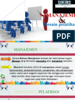 Manajemen Dan Desain Pelatihan