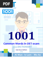 OET Reading Vocabs With Paraphrasing 1001