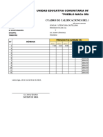 Cuadro Calificaciones 1° Trimestre