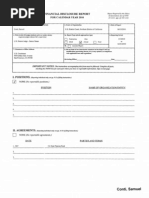 Samuel Conti Financial Disclosure Report For 2010