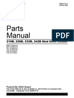 Caterpillar Cat 216B, 226B, 232B, 242B Skid Steer Loader Parts Manual