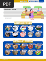 At The Supermarket Worksheet