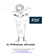 Moi Je Lis La Litt-Rature Africaine