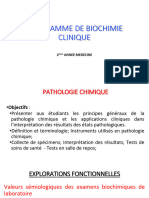 00 Programme de Biochimie Clinique Et Semiologie Appliquee