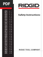 RIDGID Safety Booklet811