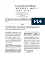 Circuitos Con Resistencias en Serie y Paralelo