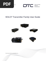 SOLO7 Transmitter Family User Guide