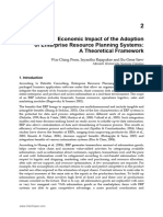 Advanced Topics in Operations Management - Economic Impact of The Adoption of Enterprise Resource Planning Systems A Theoretical Frame