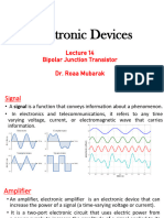 Electronic Devices Lecture 14