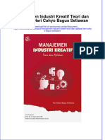 Manajemen Industri Kreatif Teori Dan Aplikasi Heri Cahyo Bagus Setiawan Full Chapter Download PDF