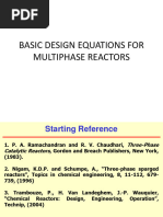 9 - Basic Design Equations For Multiphase Reactors