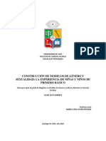 Construcción de Modelos de Género y Sexualidad